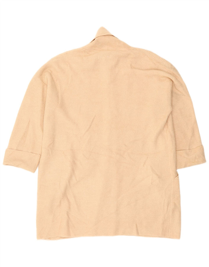 Jack Wills Dame Oversized Longline Cardigan Sweater UK 10 Small Beige