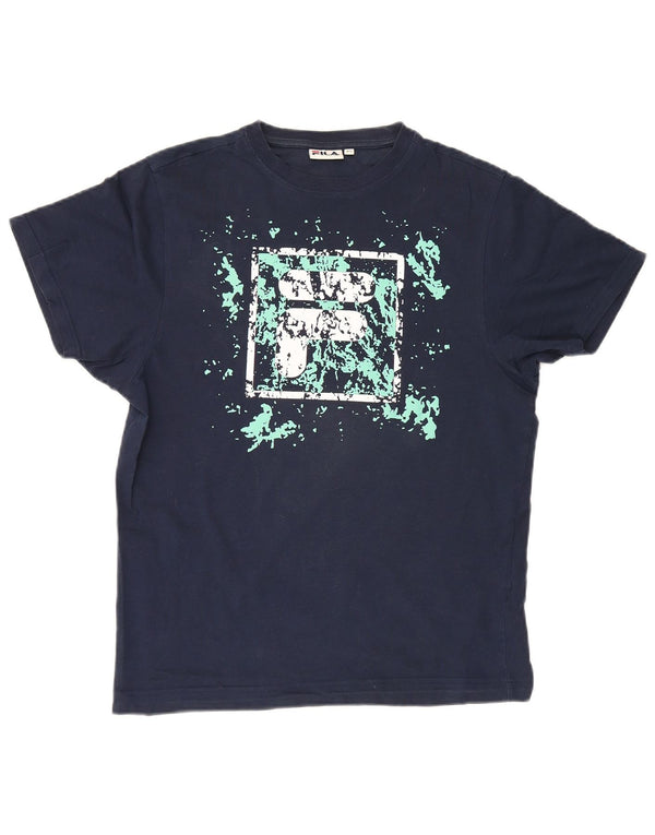 Fila Grafisk T-shirt til mænd XS Marineblå