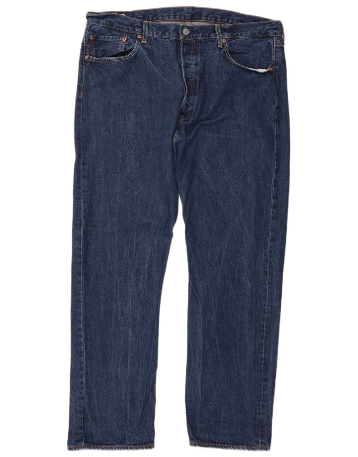 Levi's Herre 501 lige jeans W40 L32 blå bomuld