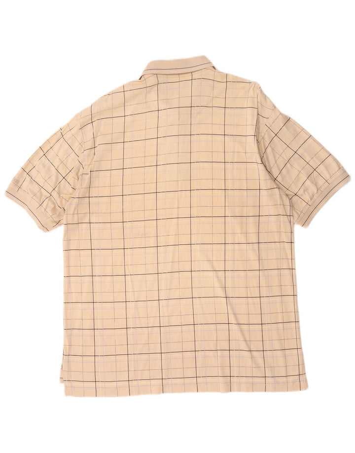 Izod herre poloshirt stor beige ternet bomuld