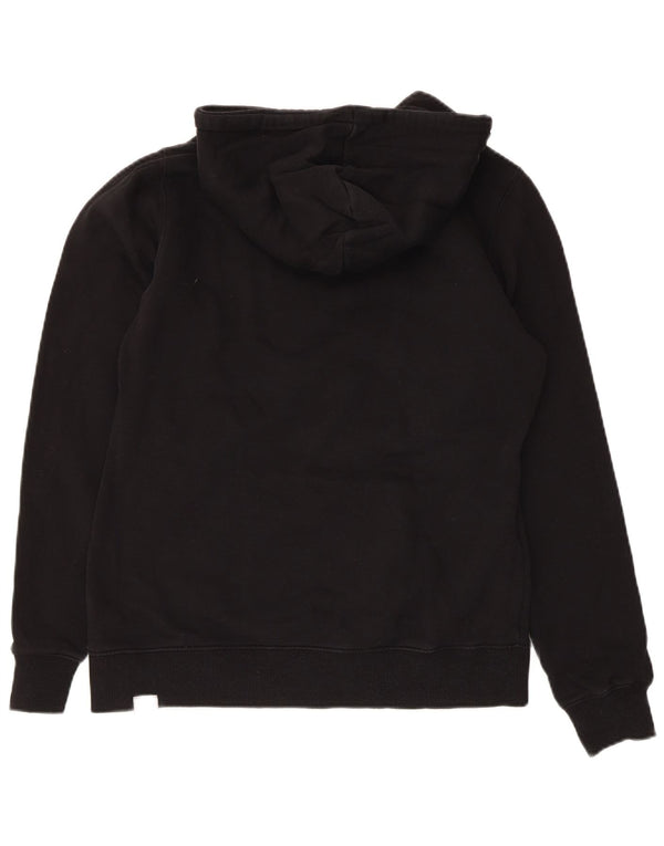 The North Face Womens Graphic Hoodie Jumper UK 14 Medium Black Cotton