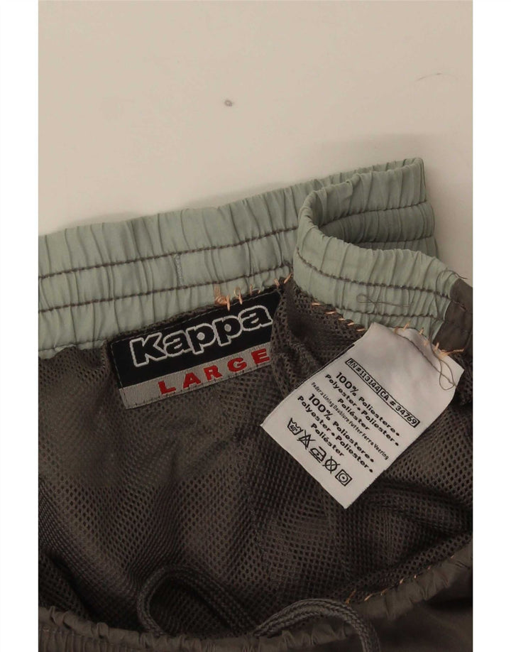 Kappa Træningsdragtsbukser til mænd Stor grå polyester