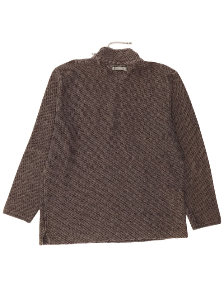 Weird Fish Herre Zip Neck Sweatshirt Jumper XL Grå Bomuld