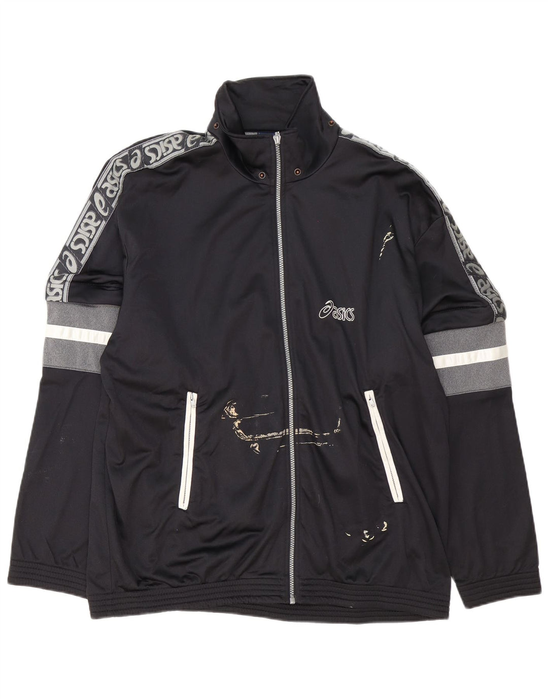 Asics Herre Grafisk træningsdragt Topjakke IT 54 XL Sort Colourblock