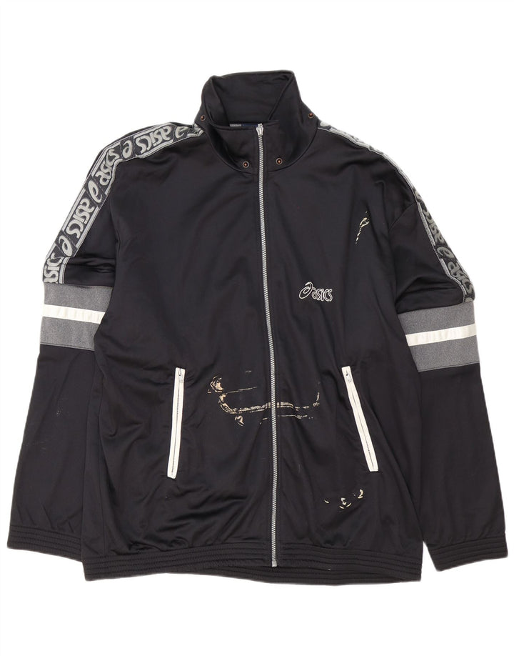 Asics Herre Grafisk træningsdragt Topjakke IT 54 XL Sort Colourblock