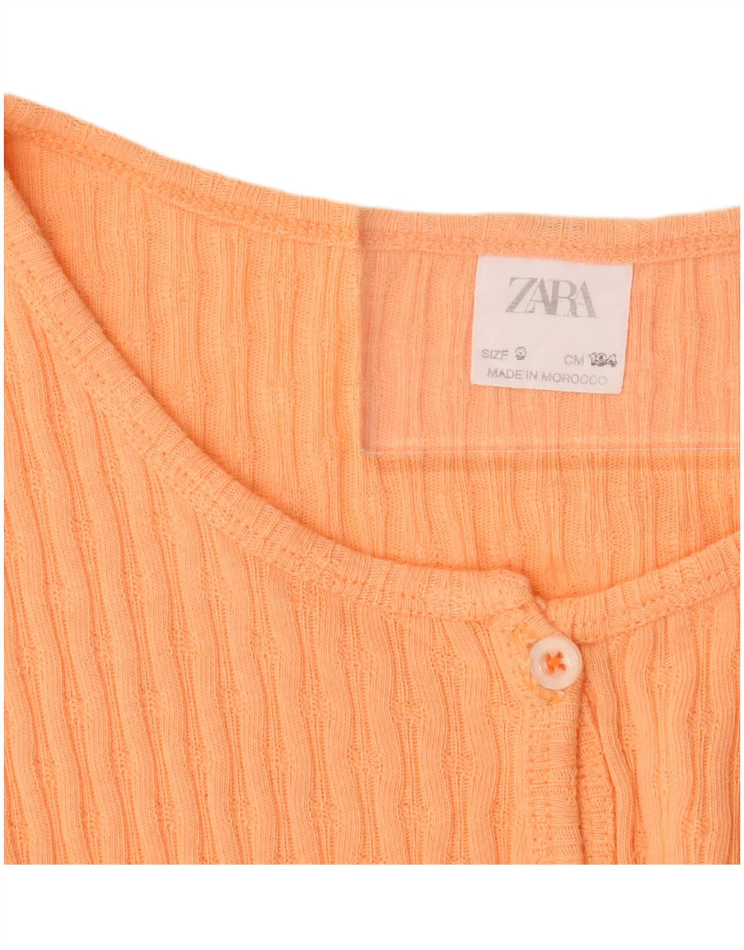 Zara Piger Kortærmet Crop Top 8-9 år Orange