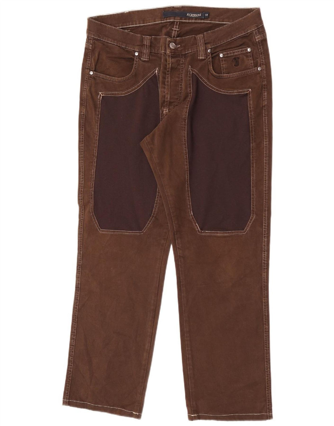 Jeckerson Straight Jeans til mænd W38 L30 brun bomuld