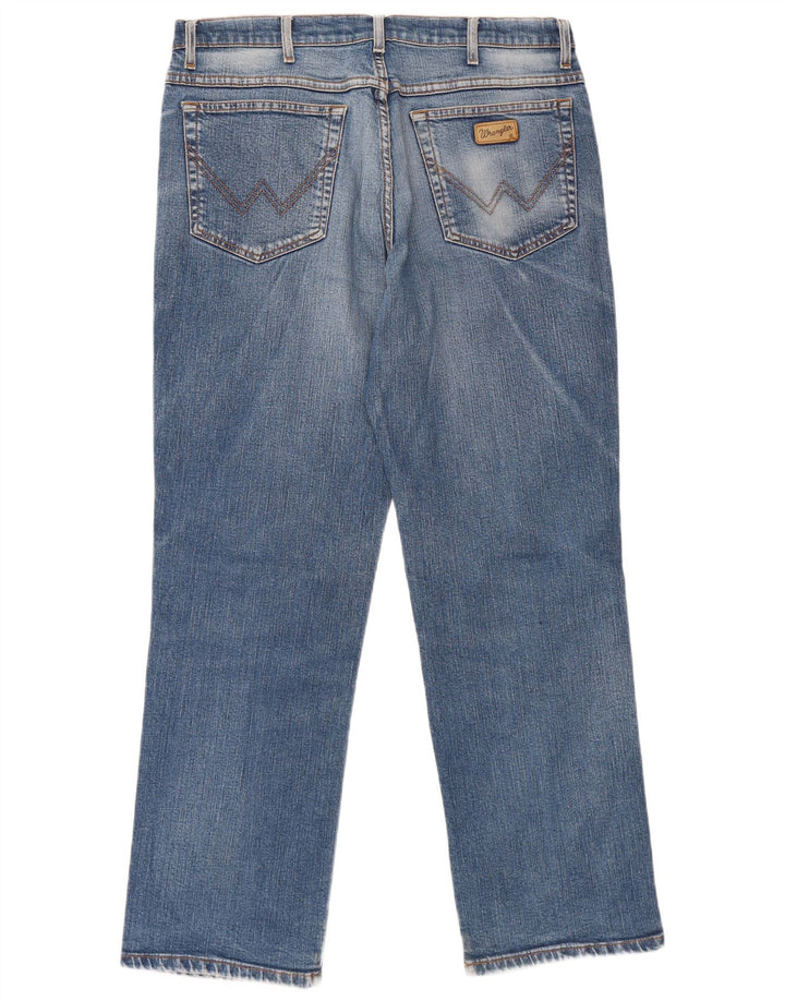 Wrangler Straight Jeans til mænd W36 L30 blå bomuld