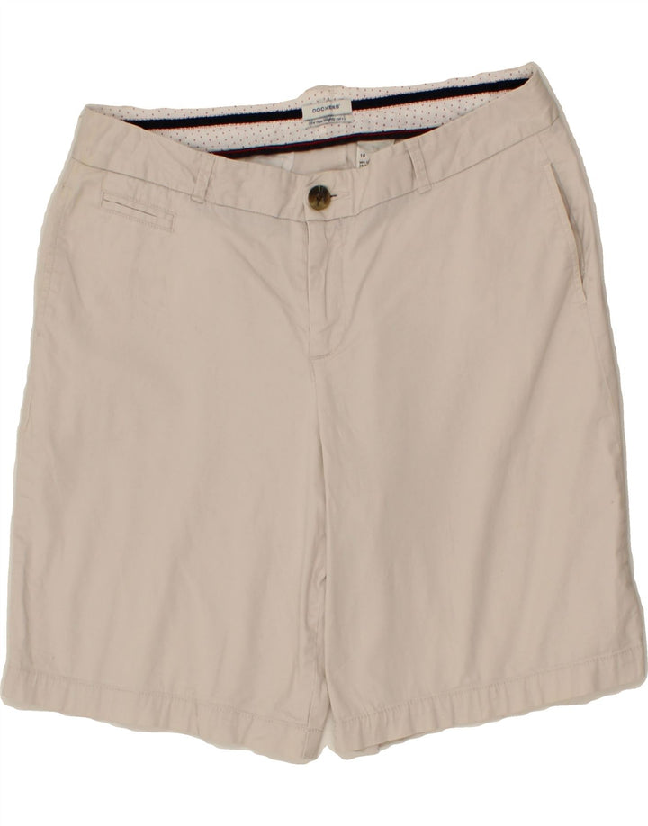 DOCKERS Womens Chino Shorts US 10 Large W32  Beige Cotton Vintage Dockers and Second-Hand Dockers from Messina Hembry 