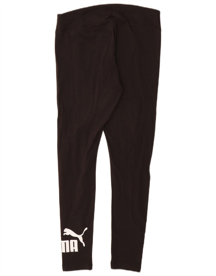 PUMA Grafiske Leggings til kvinder UK 12 Medium Sort Bomuld