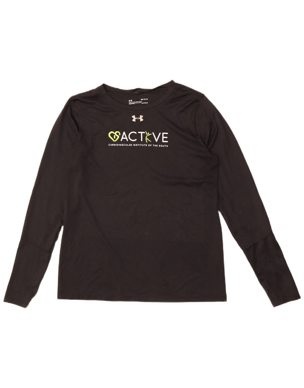 Under Armour Herre Grafisk Top Langærmet Medium Sort Polyester