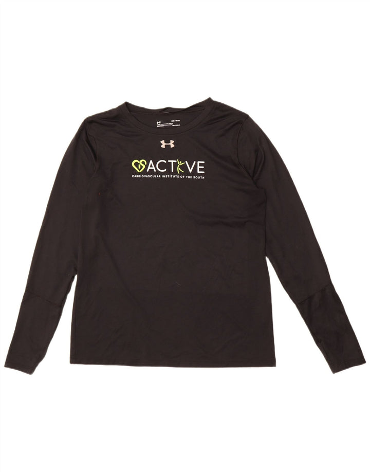 Under Armour Herre Grafisk Top Langærmet Medium Sort Polyester