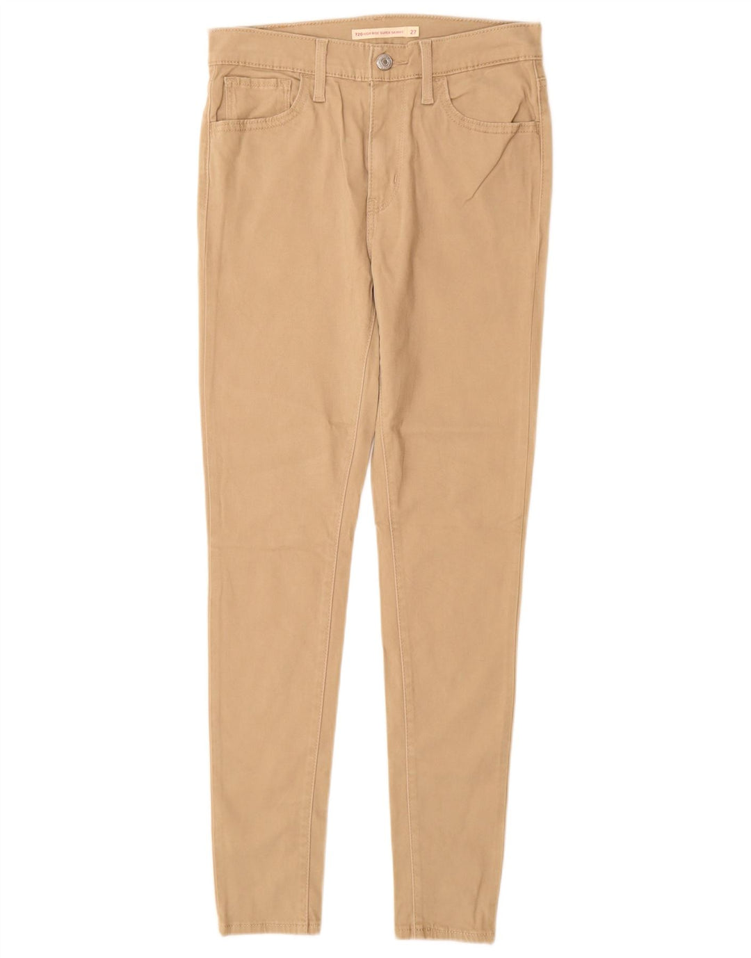 LEVI'S Dame 720 Højtalje Super Skinny Casual Bukser W27 L30 Beige