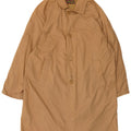 Vintage Herre Loose Fit Trench Coat Lille Beige Bomuld
