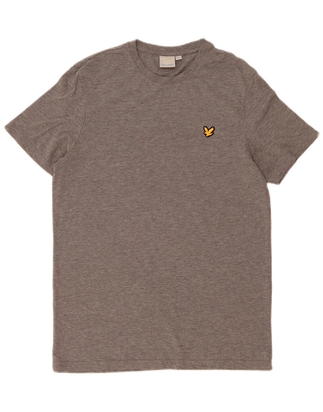 Lyle & Scott Herre T-shirt Top Medium Grey Flecked Polyester