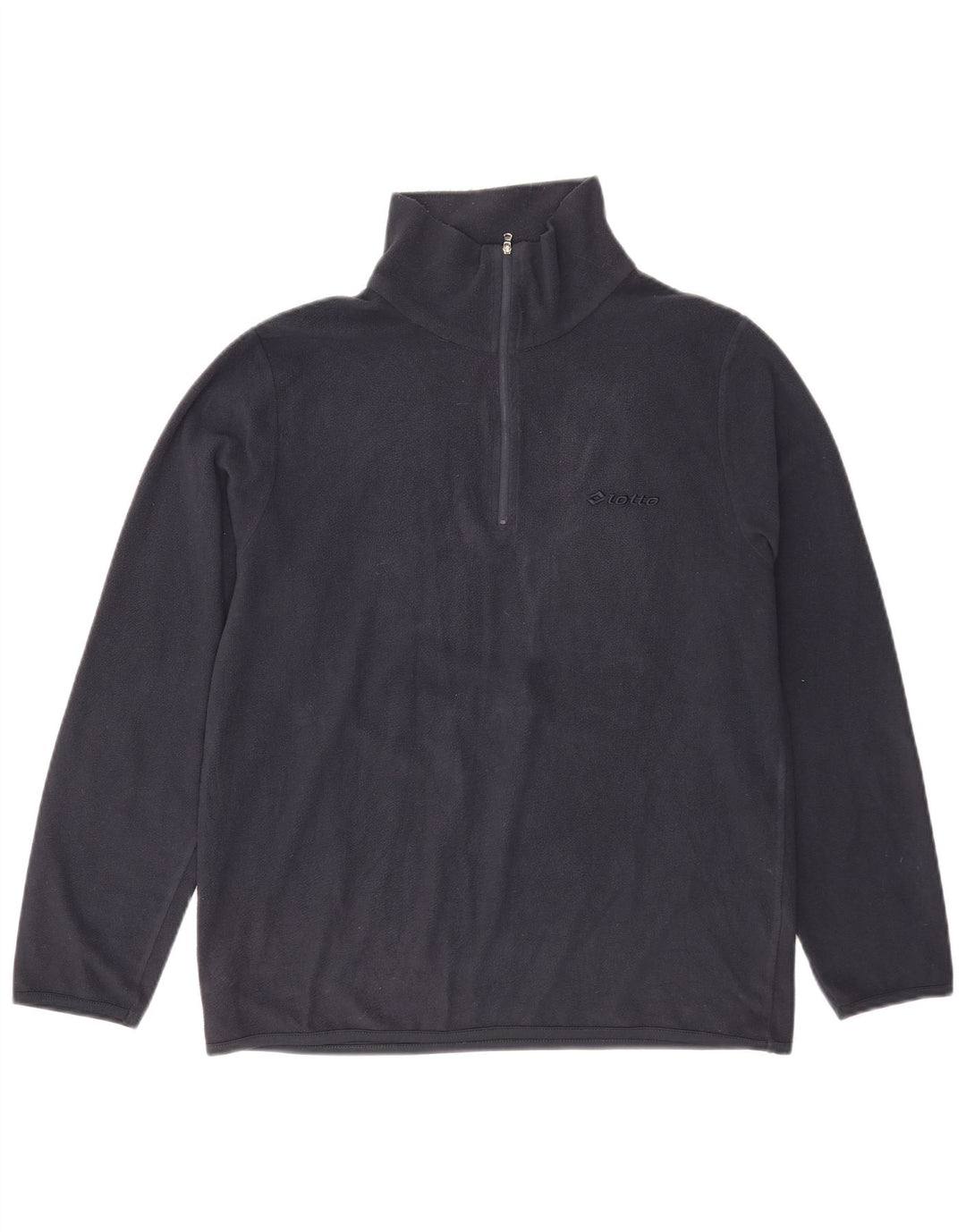 Lotto Herre lynlås hals Fleece Jumper Medium Navy Blue Polyester