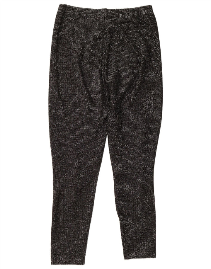 Meico Womens Leggings IT 42 Medium Black Flecked Polyacrylic