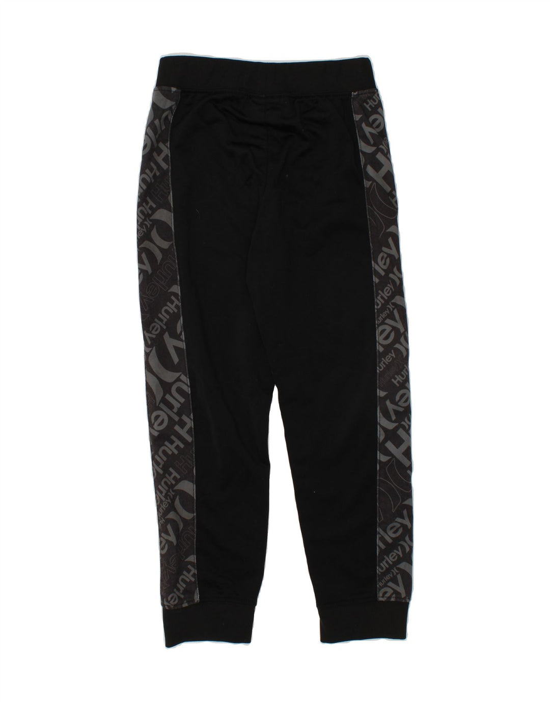 HURLEY Boys Graphic Tracksuit Trousers Joggers 5-6 Years Black Polyester Vintage Hurley and Second-Hand Hurley from Messina Hembry 