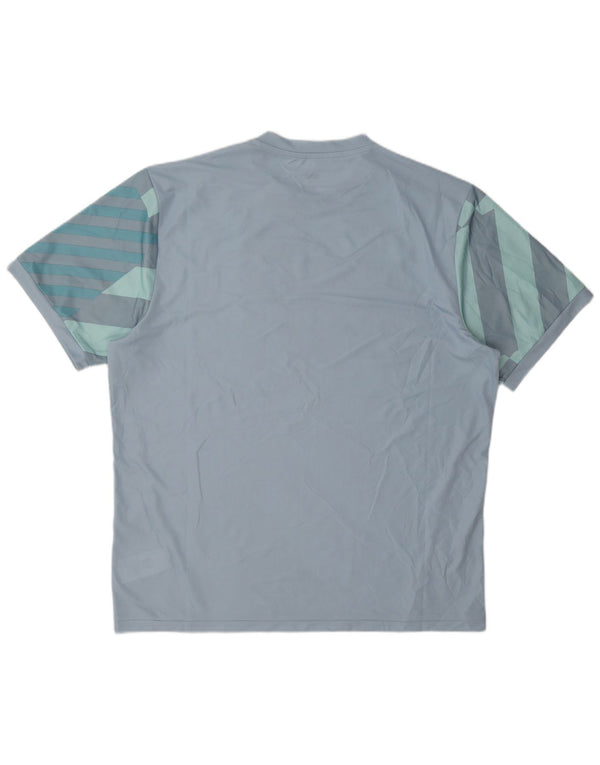 Puma Herre T-Shirt Top XL Blå Geometrisk Polyester