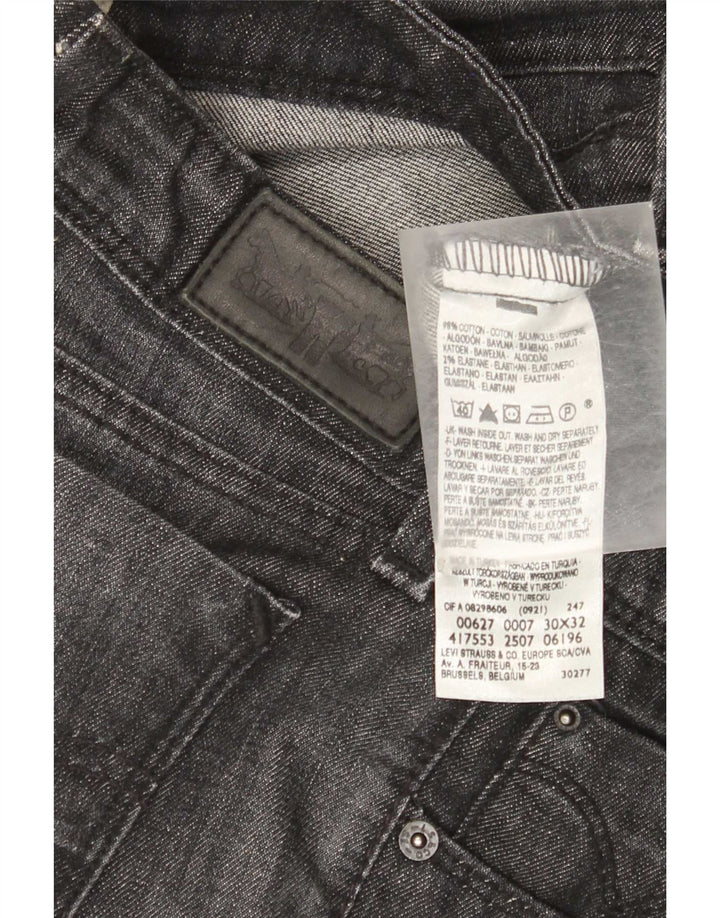 Levi's Dame 627 Straight Jeans W30 L29 Grå Bomuld