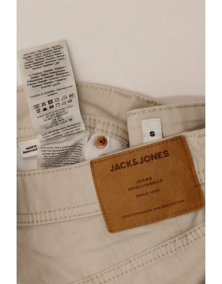 Jack & Jones Herre Regular Casual Shorts Små W29 Beige Bomuld
