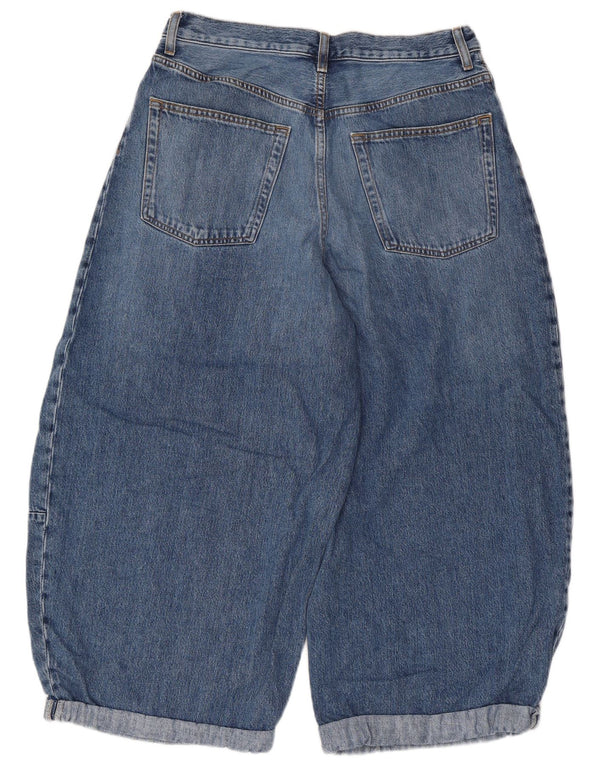 Cos Dame Harem Capri Jeans EU 38 Medium W30 L21 Blå Bomuld