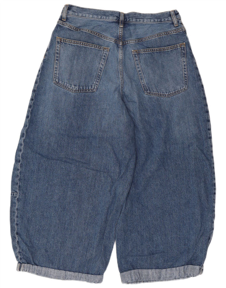 Cos Dame Harem Capri Jeans EU 38 Medium W30 L21 Blå Bomuld