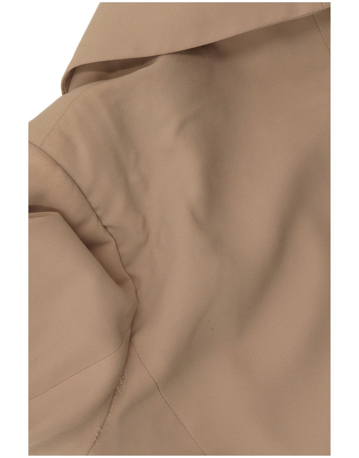 Benetton Dame 1 Knap Blazer Jakke UK 12 Medium Beige