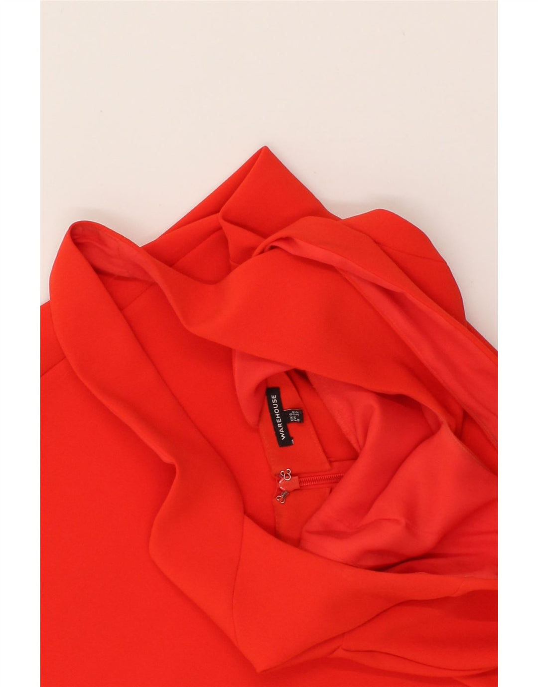 WAREHOUSE Womens Sleeveless A-Line Dress UK 6 XS Orange Polyester Vintage Warehouse and Second-Hand Warehouse from Messina Hembry 