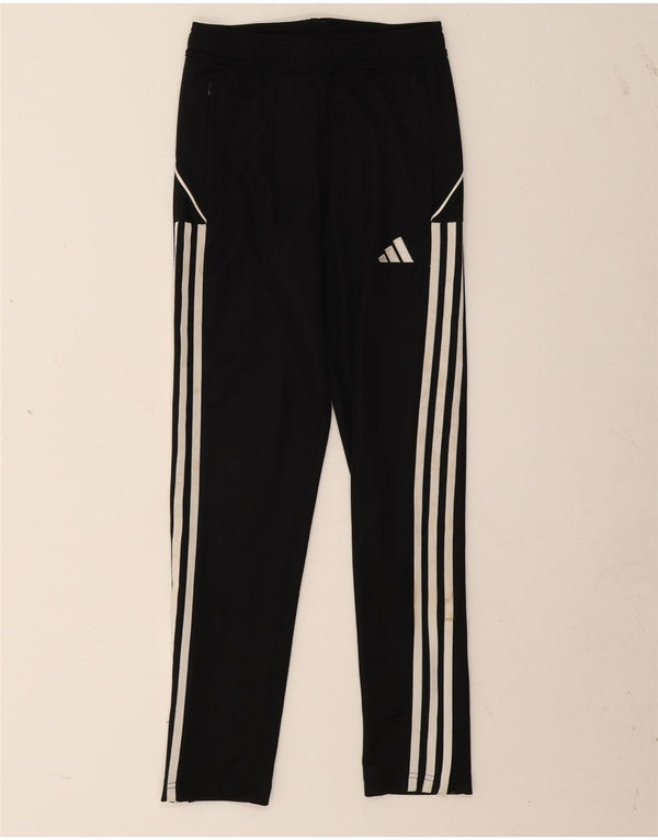Adidas Boys Aeroready Tracksuit Bukser 11-12 år Sort Polyester