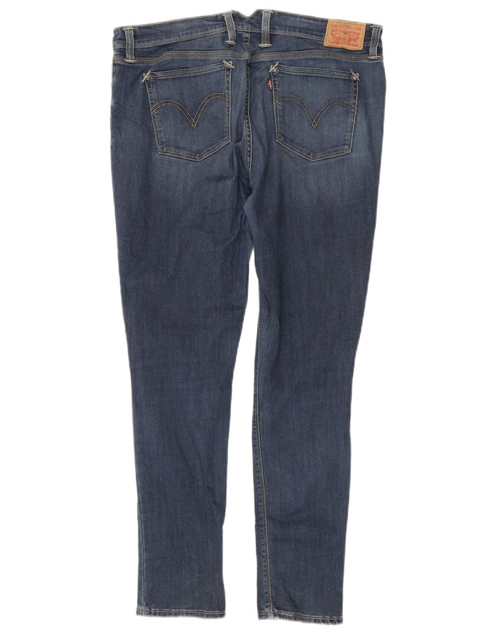 Levi's Dame 711 Skinny Jeans W34 L30 Blå