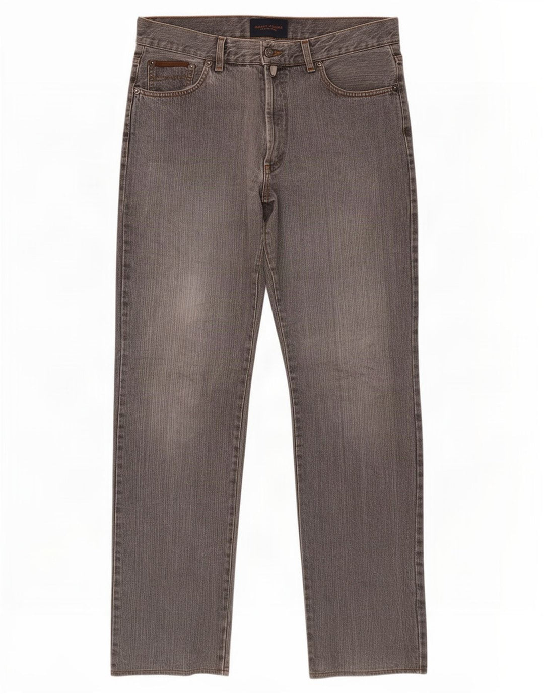 Gant Straight Jeans til mænd W32 L36 Grå bomuld