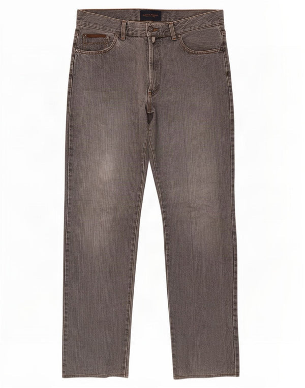 Gant Straight Jeans til mænd W32 L36 Grå bomuld