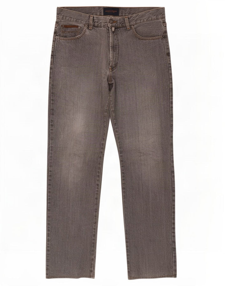 Gant Straight Jeans til mænd W32 L36 Grå bomuld