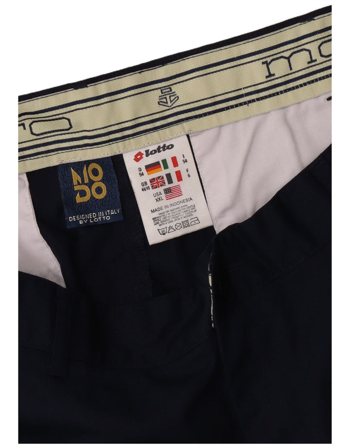 Lotto Herre Pegged Chino Shorts W44 2XL Navy Blue Polyester