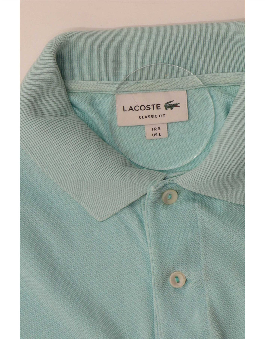 Lacoste Herre Classic Fit Polo Shirt Størrelse 5 Large Blå