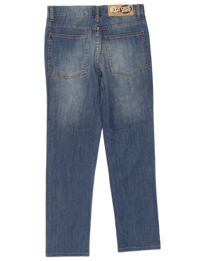 Billig mandag Dame Straight Jeans W31 L28 Blå Bomuld