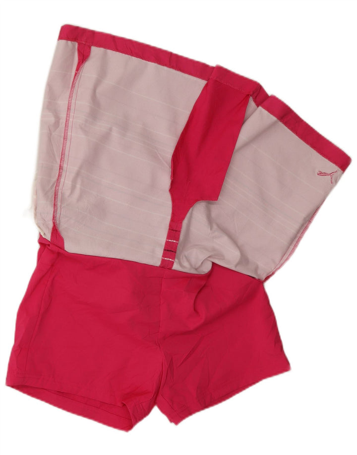 Puma Womens Skort UK 12 Medium Pink Stribet Polyester Sports