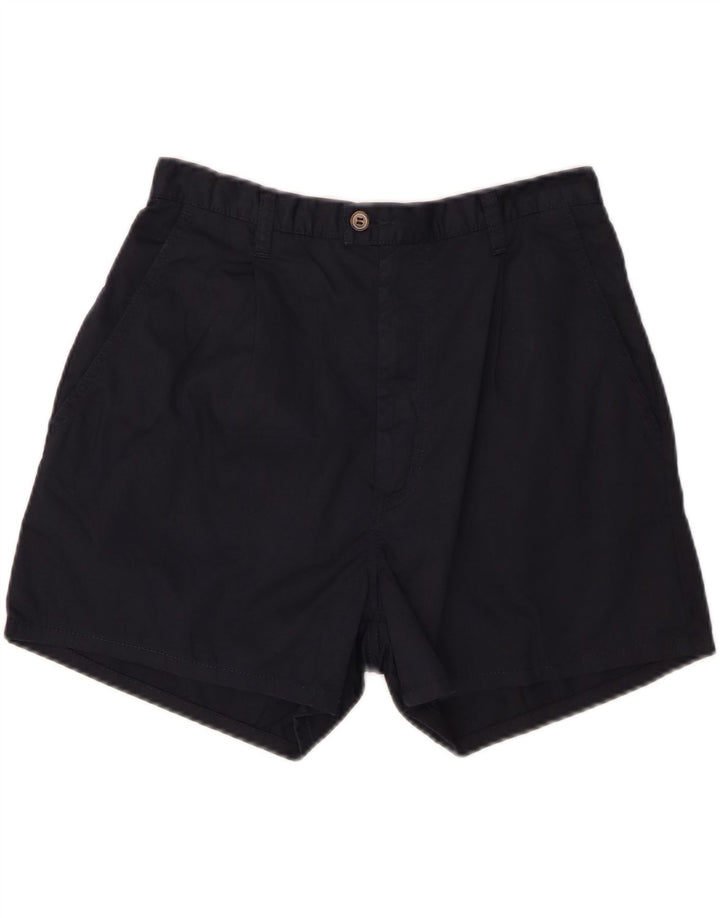 CROWN Chino Shorts til mænd W32 Mellem marineblå bomuld