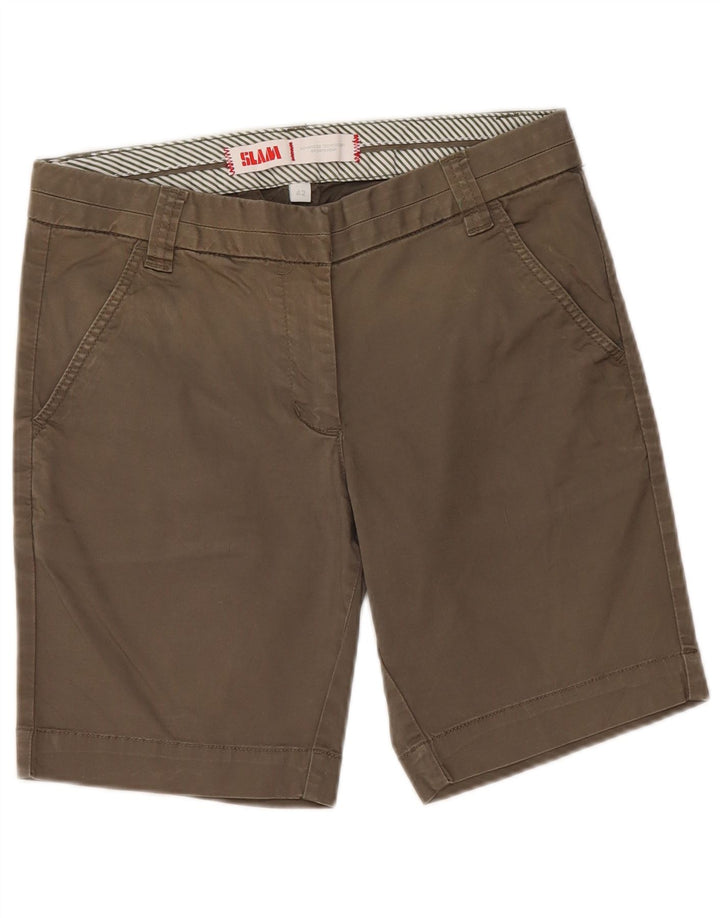 Slam Chino Shorts til kvinder IT 42 Medium W30 Khaki Bomuld