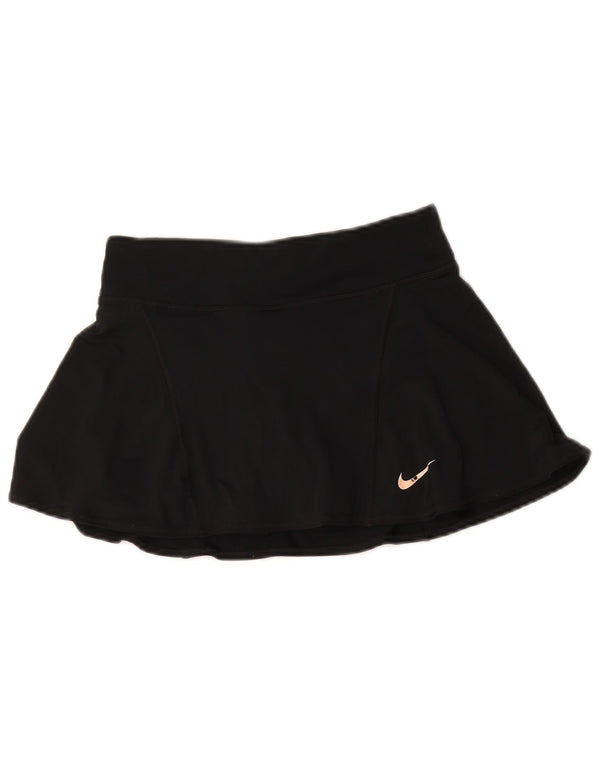 Nike Womens Dri Fit Skort UK 8 Small Black Polyester