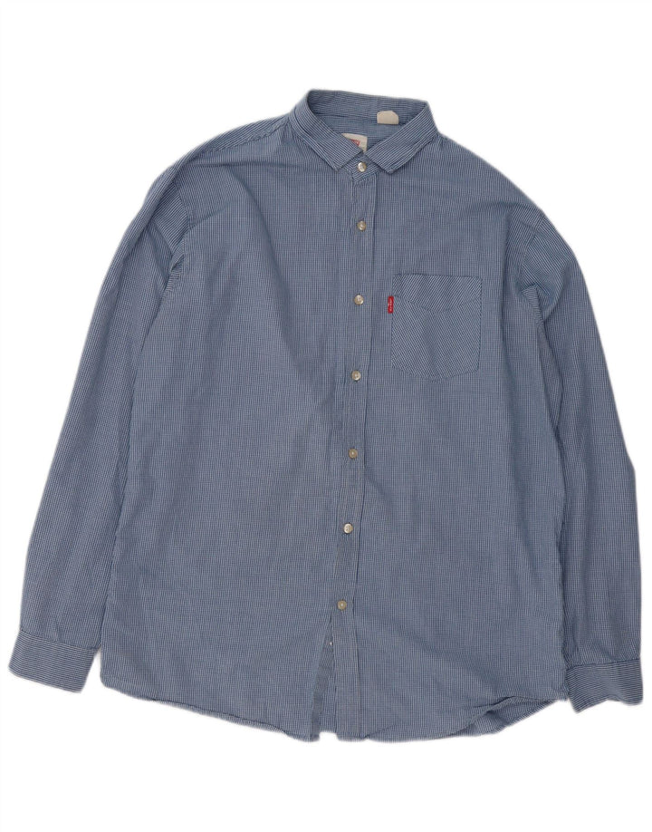 Levi's Herreskjorte XL Blå Gingham Bomuld