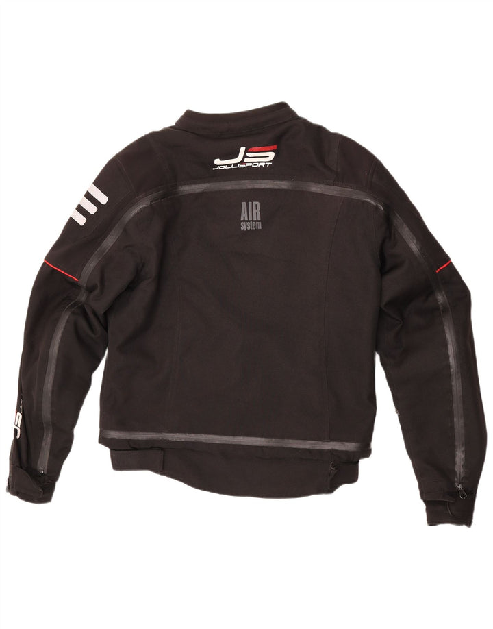 Jollisport Dame Motorcykel Racer Jakke UK 16 Stor Sort Polyester