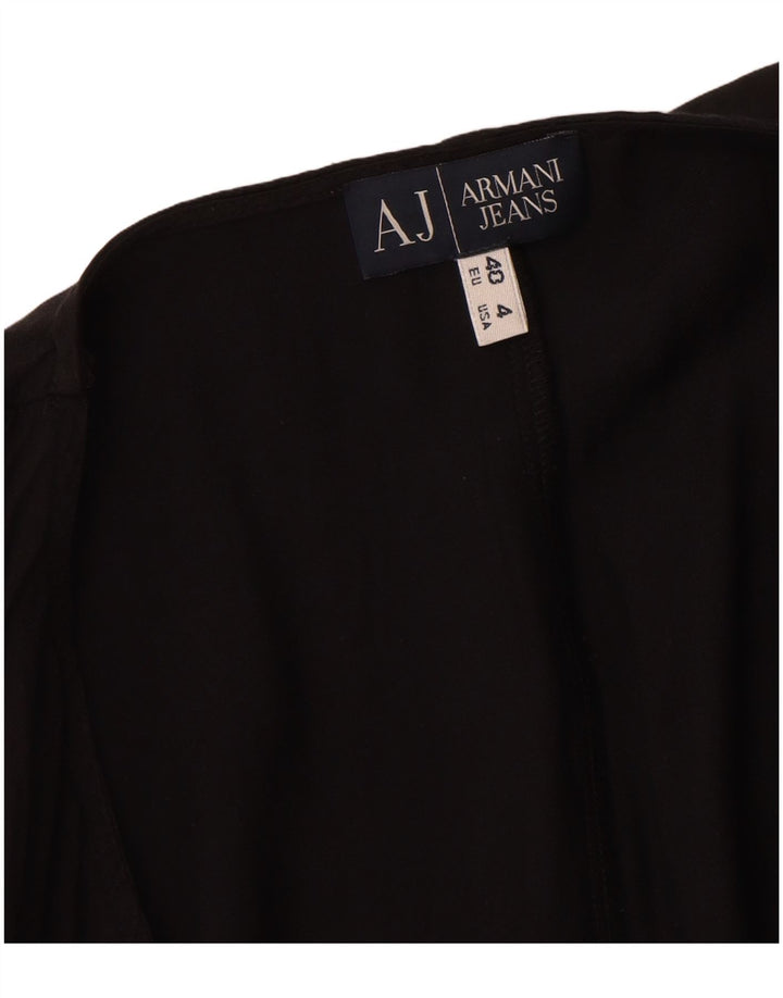 Armani Jeans Dame Ærmeløs Playsuit EU 40 Medium Black Viscose