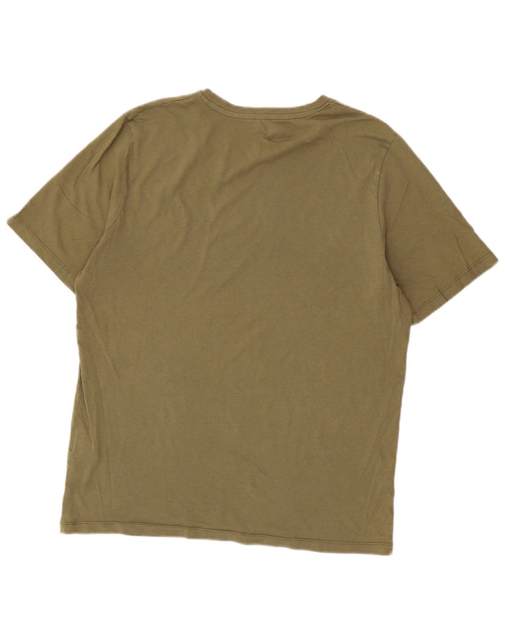 Jack & Jones Herre T-Shirt Top Stor Khaki Bomuld