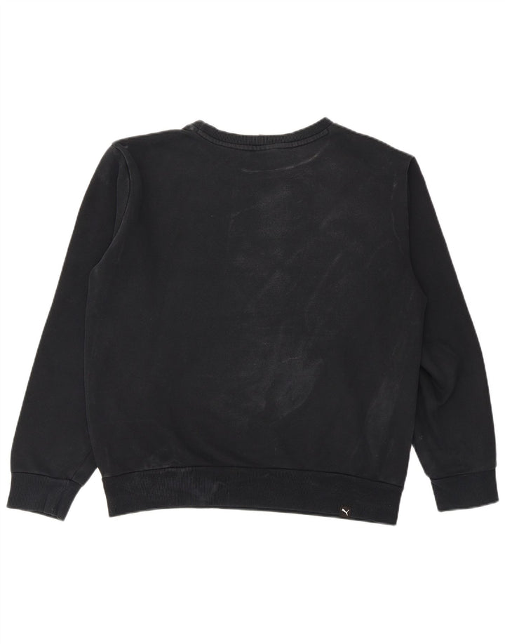 Puma Herre Grafisk Sweatshirt Jumper Lille sort bomuld