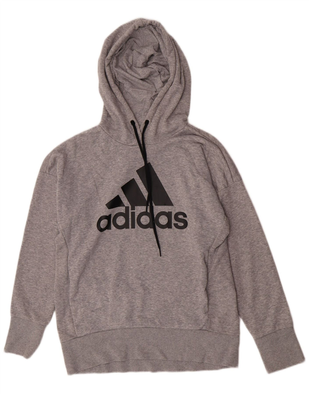 Adidas Graphic Sweatshirt Jumper UK 8/10 Small Grey Flecked