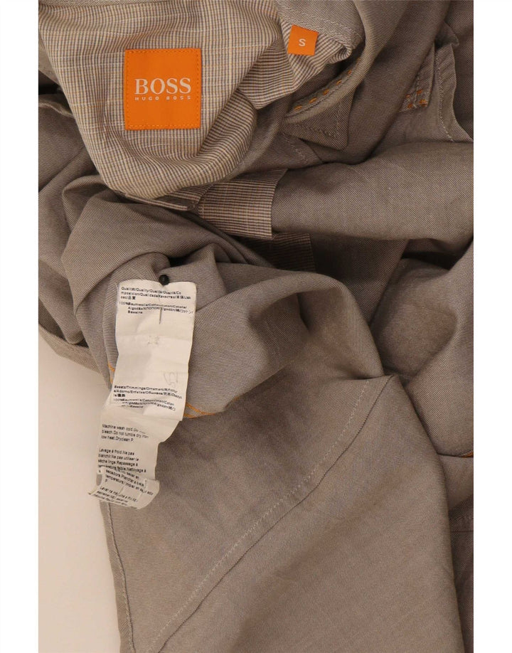 Hugo Boss herreskjorte lille grå bomuld