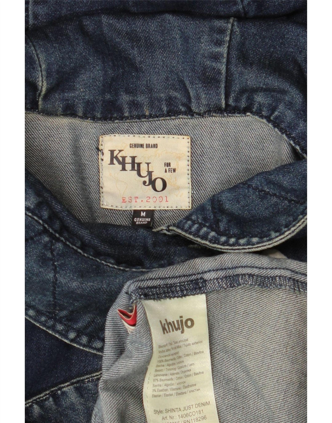 KHUJO Dame Hooded Duffel Coat UK 14 Medium Navy Blue Bomuld