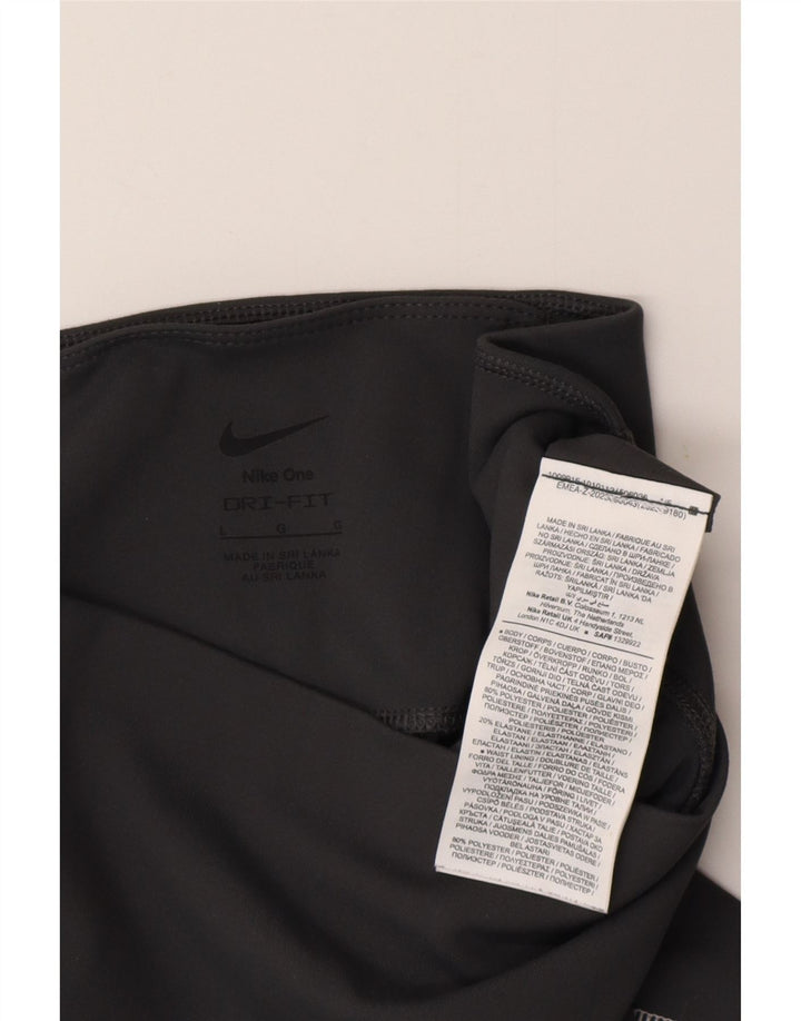 NIKE Grafiske Leggings til kvinder UK 16 Stor grå polyester